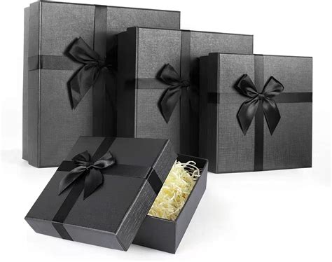 black metal gift boxes|black gift boxes near me.